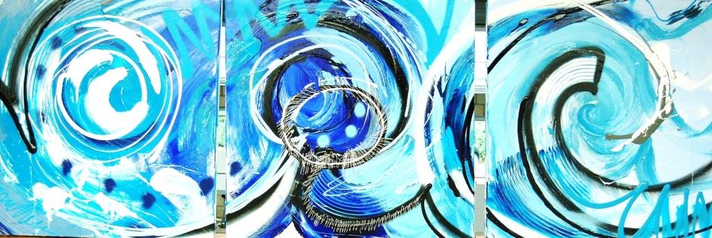 Maastricht — abstract-expressionistisch schilderij van Roger Rutten