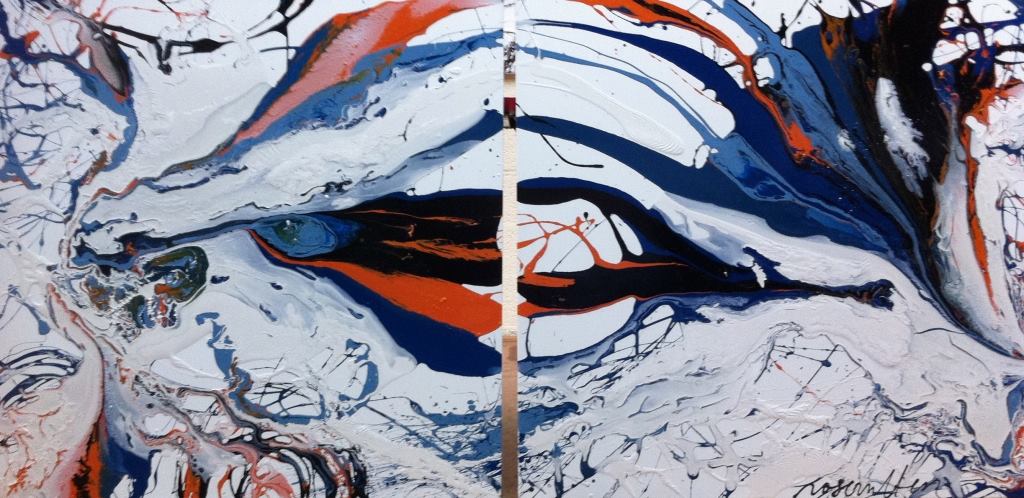 Argentinië — abstract-expressionistisch schilderij van Roger Rutten